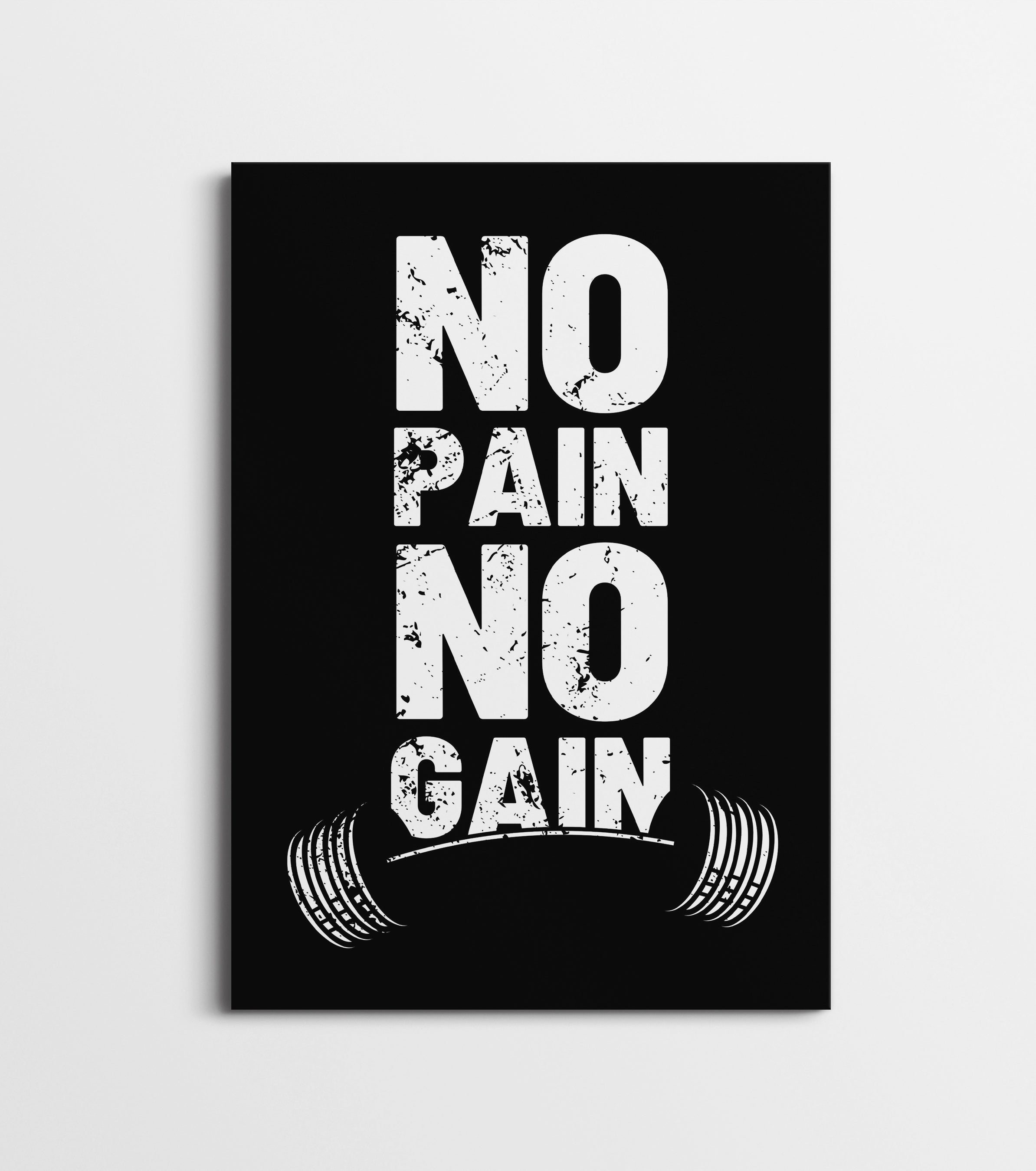 No Pain No Gain Poster | Motivational Gym Wall Art Lazywalls