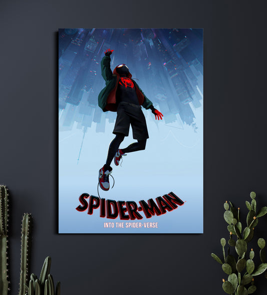 Spider-Man Into the Spider-Verse | Miles Morales Poster | Spider-Verse Wall Art Lazywalls