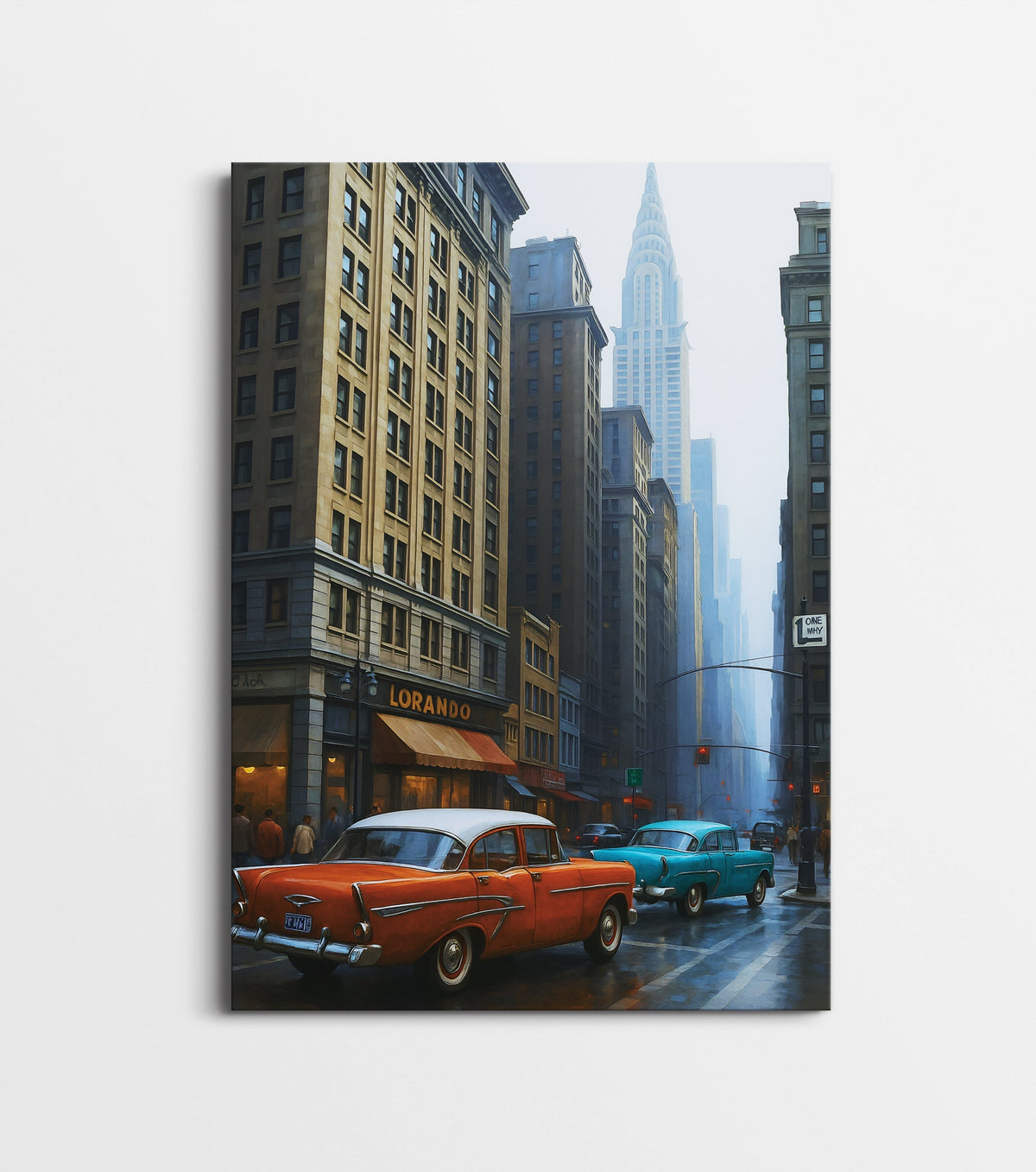 New York Chrysler Building Poster | Vintage NYC Street Wall Art Lazywalls