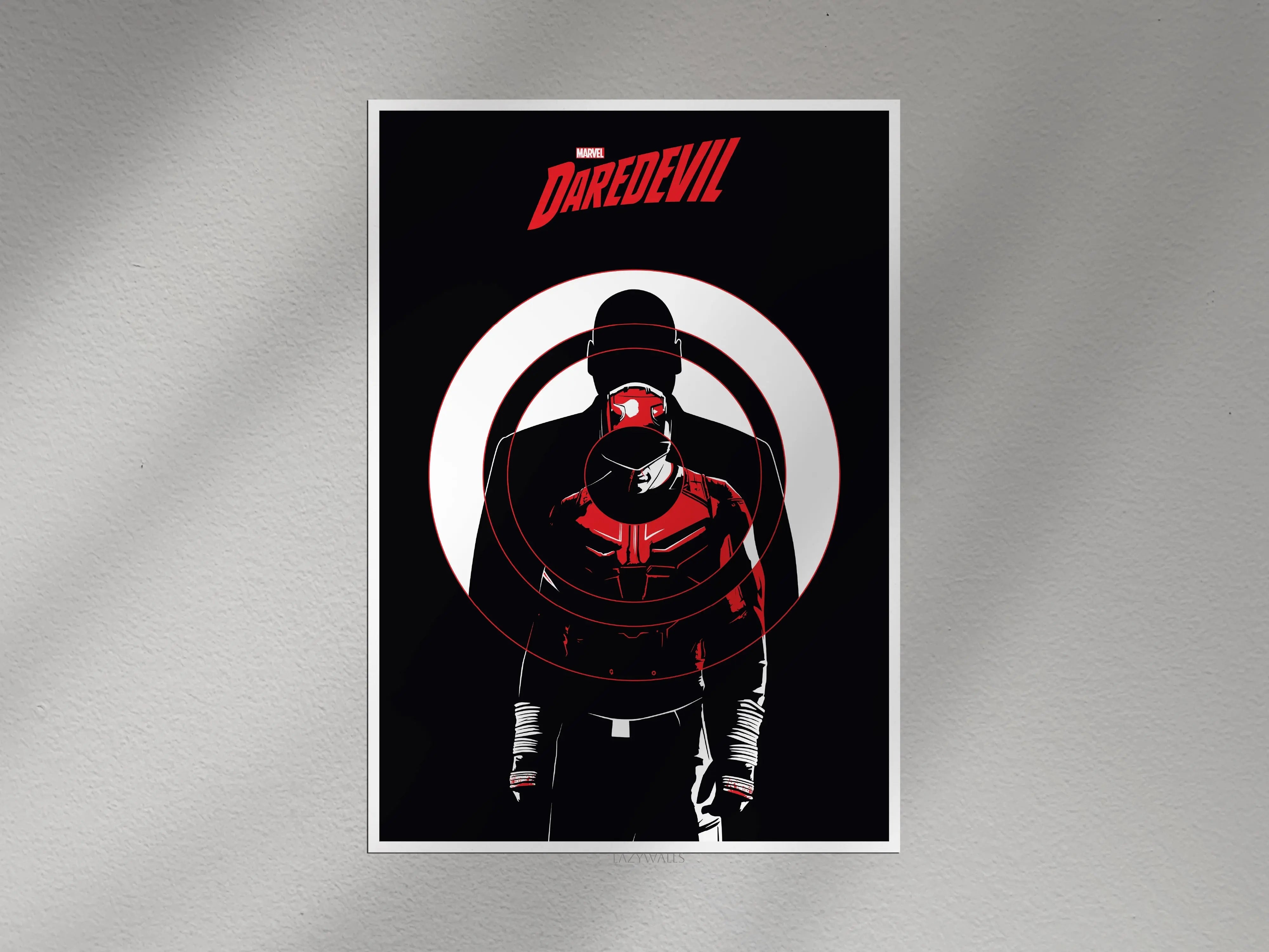 Marvel Daredevil Wall Poster | Dark Superhero Wall Art Decor Lazywalls