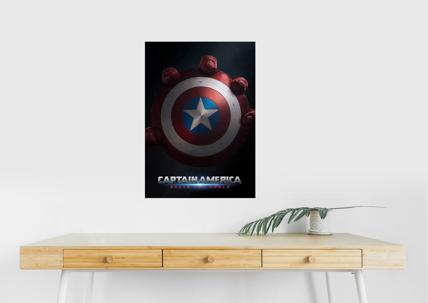 Captain America Shield Poster | Marvel Wall Art Lazywalls