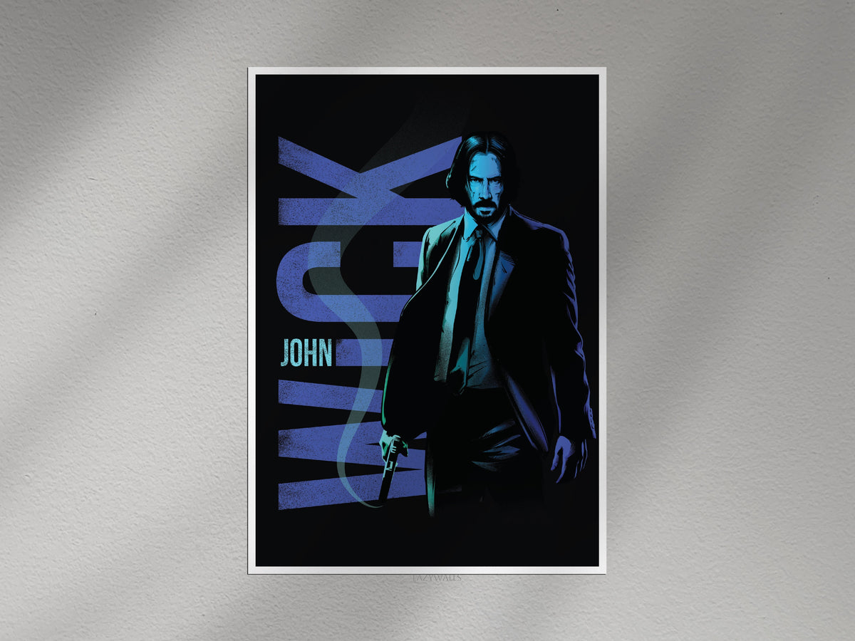 John Wick Wall Poster – Keanu Reeves Action Movie Art Lazywalls