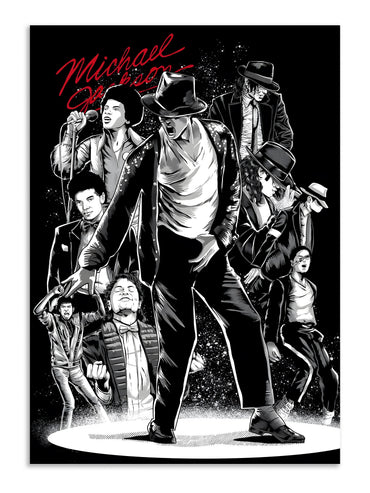 Michael Jackson Tribute Poster Art Lazywalls