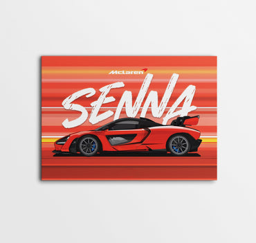 McLaren Senna Poster | Supercar Wall Art | Exotic Sports Car Print for Garage & Office Lazywalls