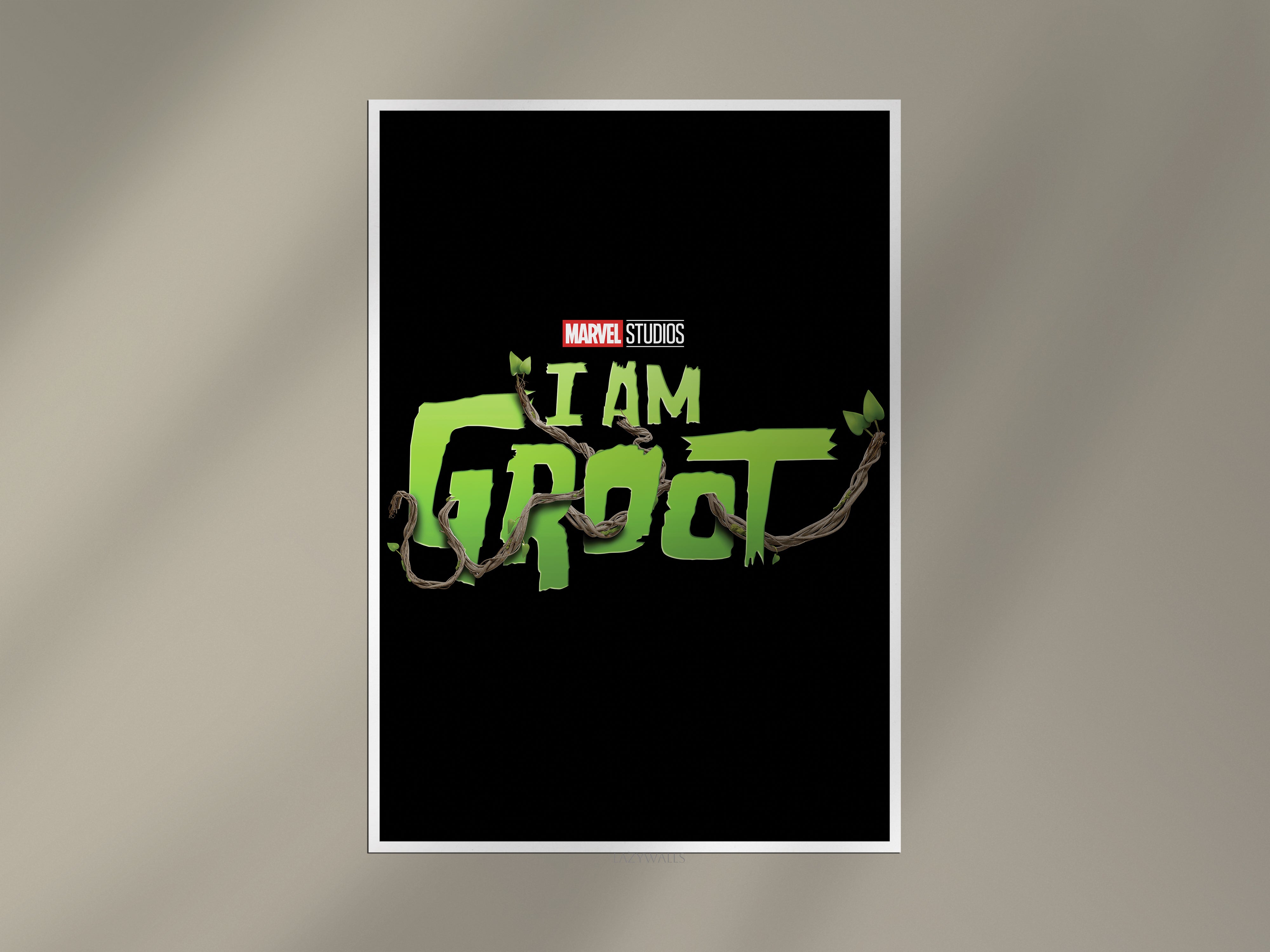 I Am Groot Marvel Poster | Superhero Wall Art Lazywalls