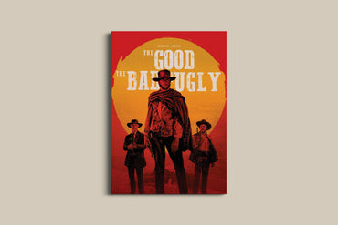 The Good The Bad And The Ugly Poster | Red Sunset Western Wall Art Lazywalls