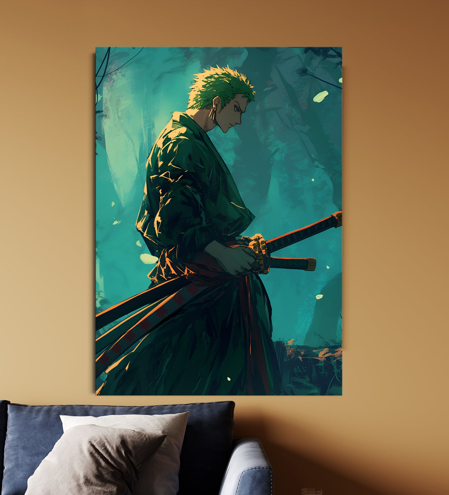 Roronoa Zoro Samurai Poster | One Piece Anime Wall Art Lazywalls