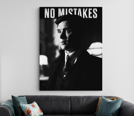 Thomas Shelby | No Mistakes Poster | Peaky Blinders TV Series Poster Lazywalls