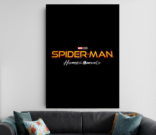 Spider Man Homecoming Logo Poster | Marvel Minimalist Wall Art Lazywalls