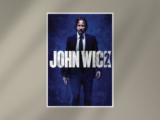 John Wick Chapter 2 Poster | Action Movie Wall Art Print Lazywalls