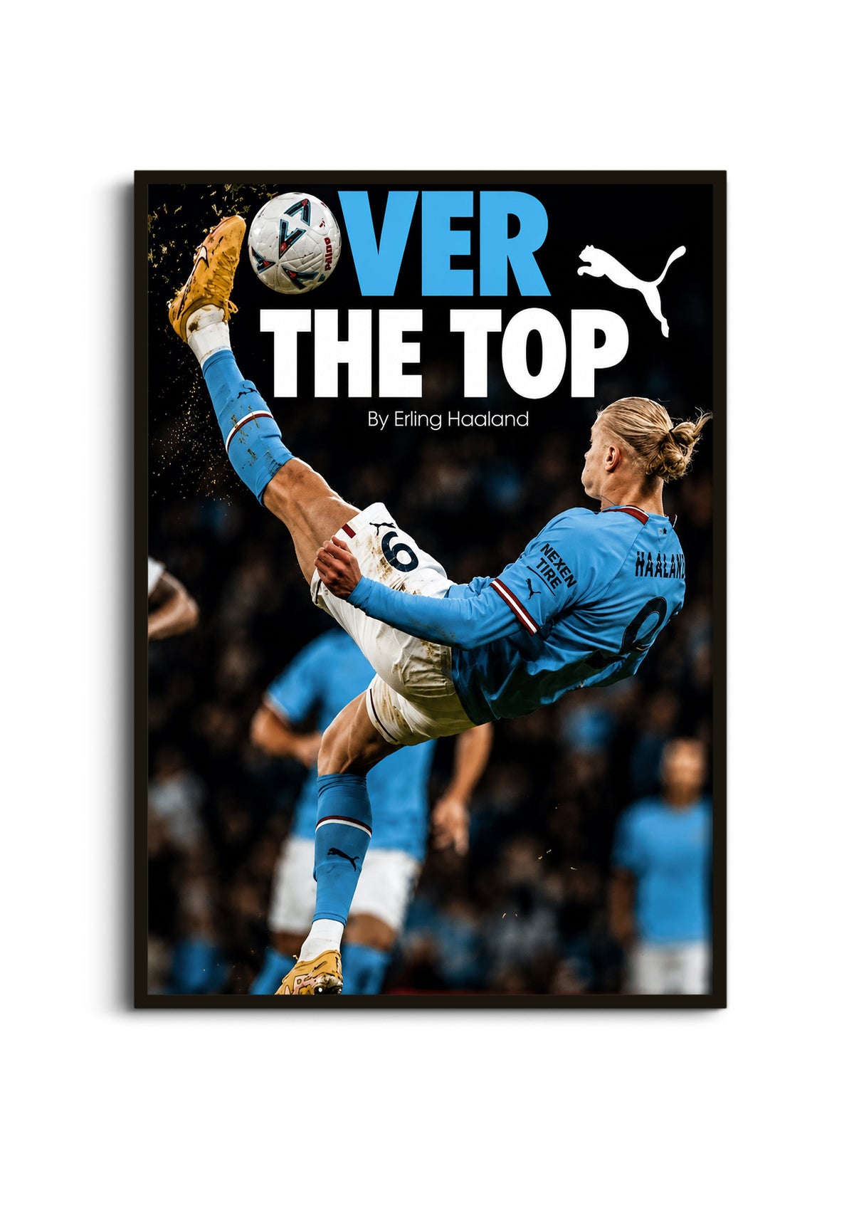 Erling Haaland Over The Top Wall Art Lazywalls