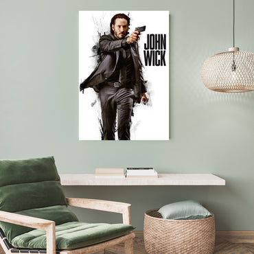 John Wick Action Poster | Modern Movie Wall Art Print Lazywalls