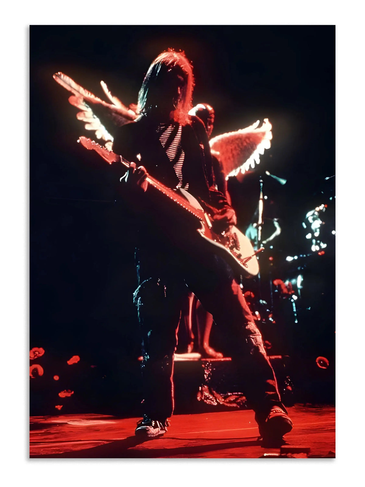 Kurt Cobain Angel Wings Poster Lazywalls