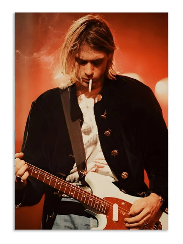 Kurt Cobain Concert Wall Art Poster Lazywalls