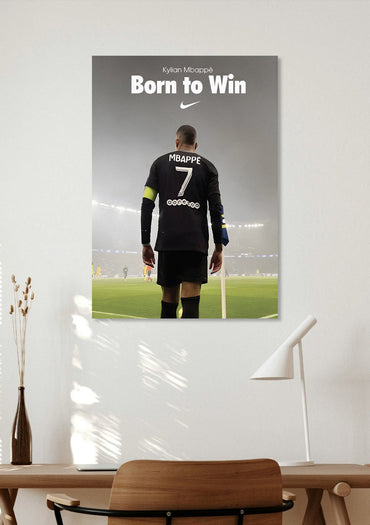 Kylian Mbappé Born To Win Wall Art Lazywalls