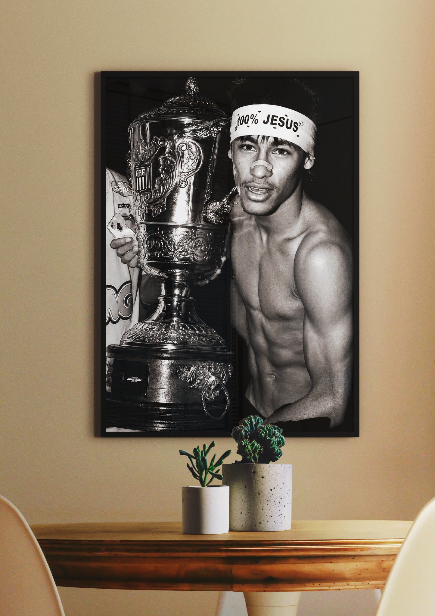 Neymar 100% Jesus Wall Art Lazywalls
