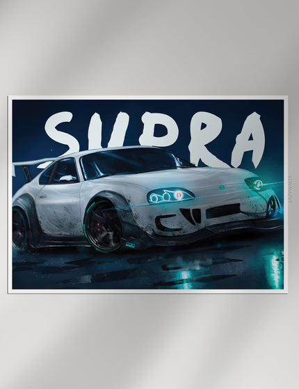 Toyota Supra MK4 Poster | JDM Sports Car Wall Art Print Lazywalls