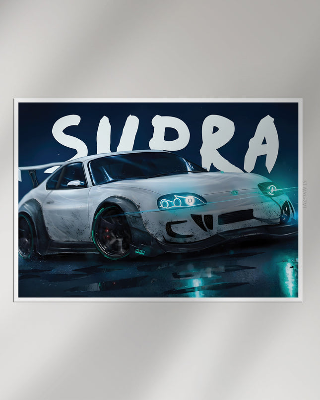 Toyota Supra MK4 Poster | JDM Sports Car Wall Art Print Lazywalls