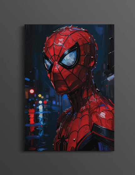 Spider-Man Aesthetic Rain Poster | Dark Marvel Wall Art Lazywalls