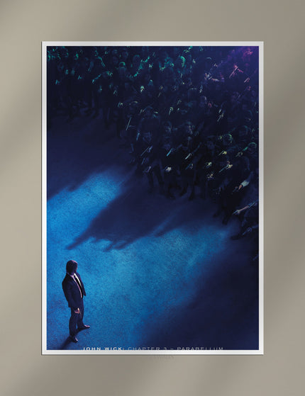 John Wick Chapter 3 Poster | Cinematic Overhead Action Wall Art Lazywalls
