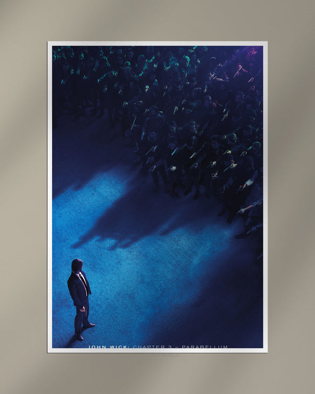 John Wick Chapter 3 Poster | Cinematic Overhead Action Wall Art Lazywalls