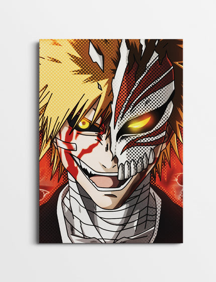 Masked Shonen Anime Poster | Dark Manga Wall Art Lazywalls