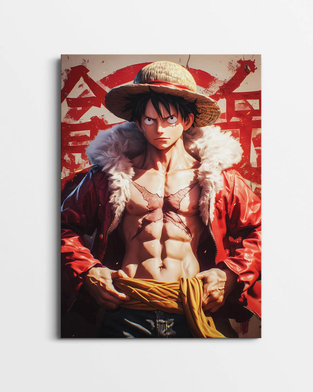 Monkey D. Luffy One Piece Poster | Straw Hat Pirate Anime Wall Art Lazywalls