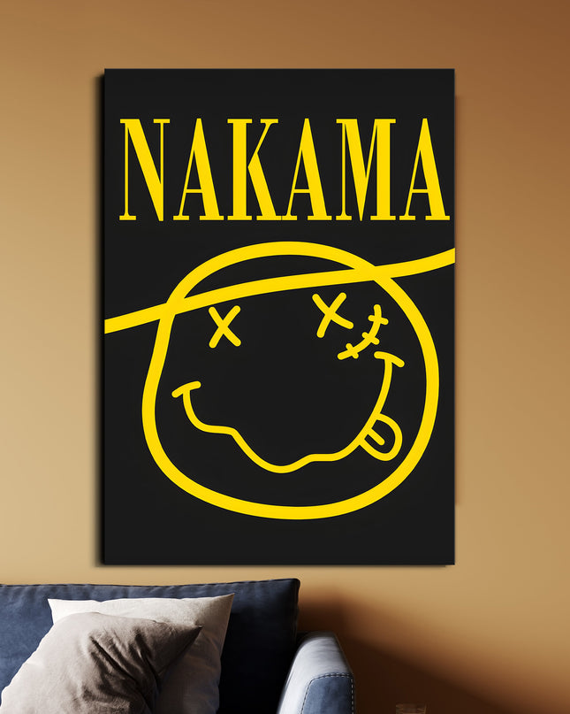 Nakama Neon Poster | One Piece Anime Wall Art | Minimalist Luffy Crew Aesthetic Print Lazywalls