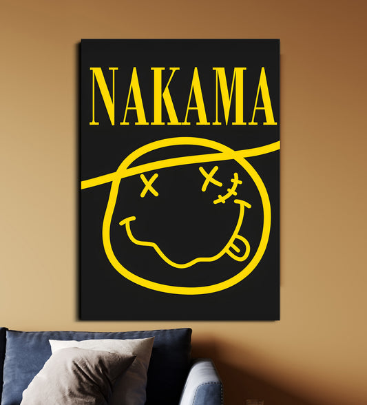 Nakama Neon Poster | One Piece Anime Wall Art | Minimalist Luffy Crew Aesthetic Print Lazywalls