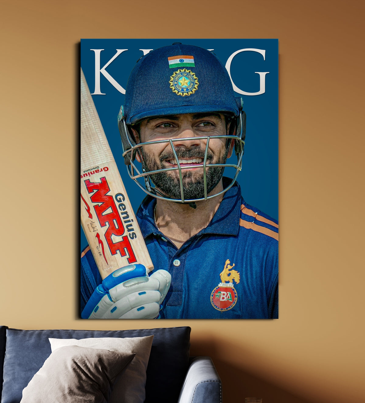 Virat Kohli King Poster | Cricket Legend Wall Art | Cricket Poster Lazywalls