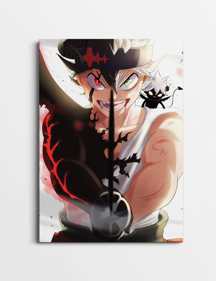 Dark Demon Anime Warrior Poster | Shonen Wall Art Lazywalls