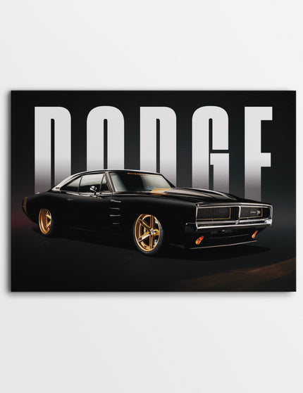Dodge Charger 1969 Poster | Classic Muscle Car Wall Art Print Lazywalls
