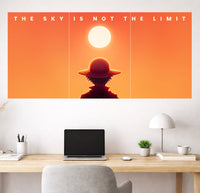 Luffy One Piece Poster | Anime Motivational Wall Art Sky Is Not The Limit Lazywalls