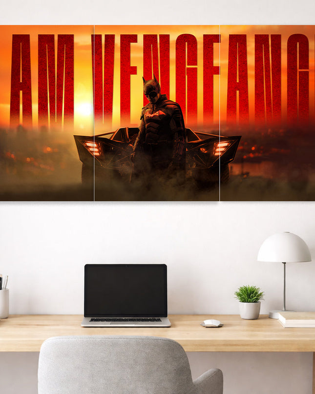 Batman I Am Vengeance Poster | DC Motivational Wall Art | DC Poster Lazywalls