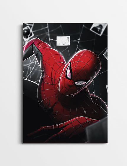 Spider-Man Shadow Poster | Dark Comic Superhero Wall Art Lazywalls