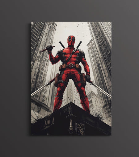 Deadpool Poster | Marvel Superhero Wall Art Lazywalls