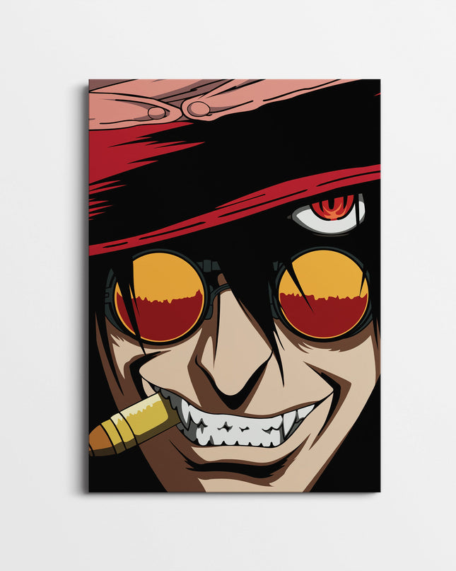 Red Eye Anime Villain Poster | Dark Manga Wall Art Lazywalls