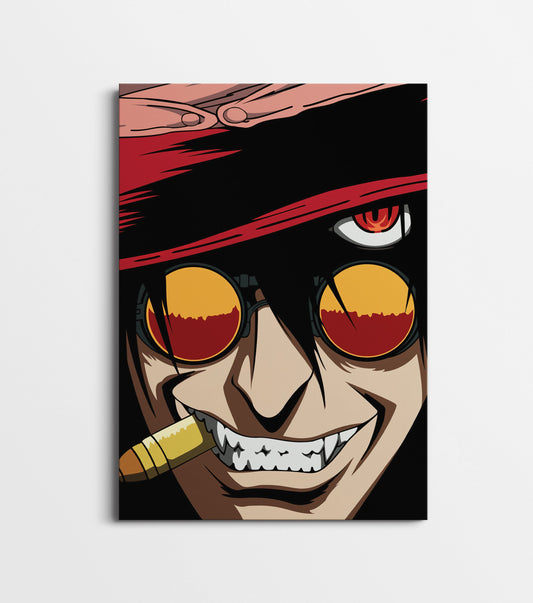 Red Eye Anime Villain Poster | Dark Manga Wall Art Lazywalls