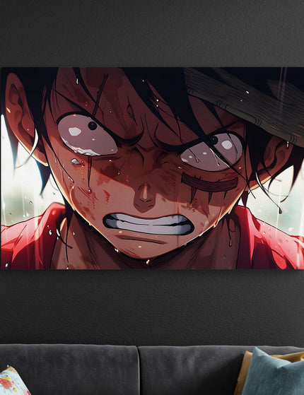 Monkey D Luffy Rage Poster | One Piece Anime Wall Art | Anime Poster Lazywalls