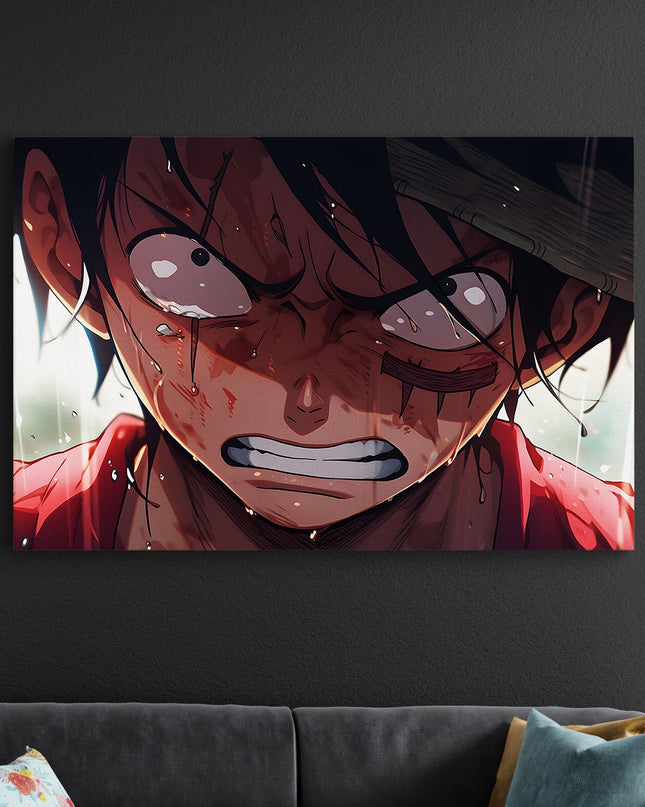 Monkey D Luffy Rage Poster | One Piece Anime Wall Art | Anime Poster Lazywalls