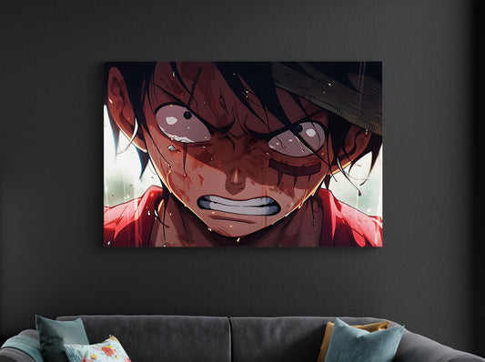 Monkey D Luffy Rage Poster | One Piece Anime Wall Art | Anime Poster Lazywalls