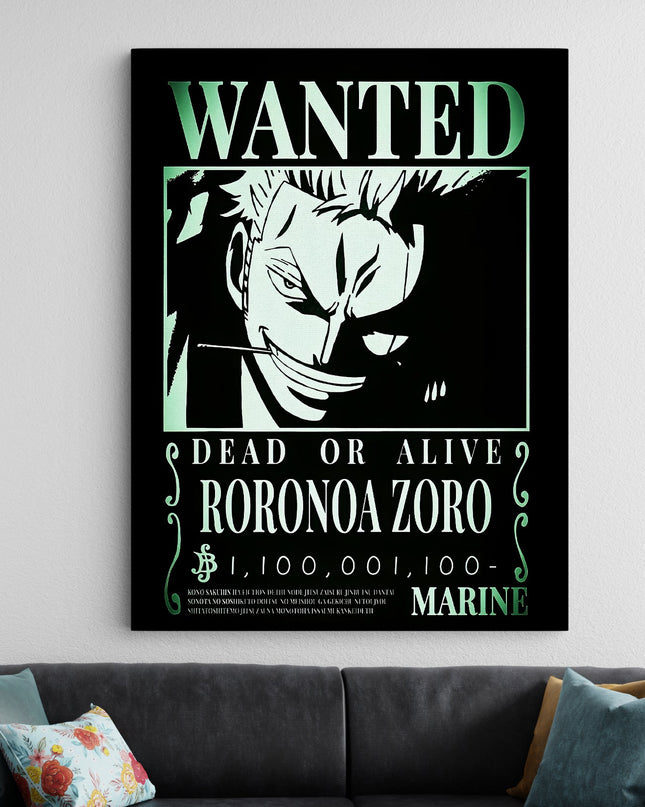 Zoro Wanted Poster | One Piece Anime Poster Lazywalls