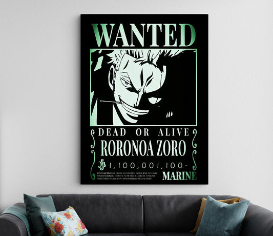 Zoro Wanted Poster | One Piece Anime Poster Lazywalls