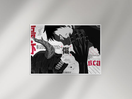 Dark Manga Battle Poster | Gothic Anime Wall Art Lazywalls