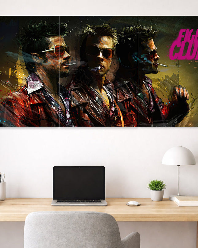 Fight Club Poster | Tyler Durden Movie Wall Art | Aesthetic Cinematic Poster Lazywalls