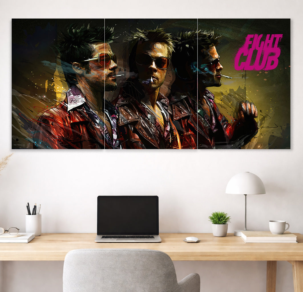 Fight Club Poster | Tyler Durden Movie Wall Art | Aesthetic Cinematic Poster Lazywalls