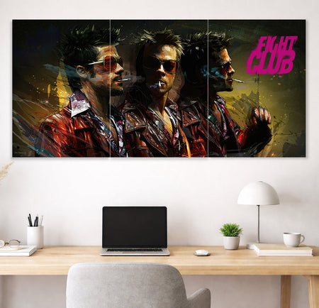 Fight Club Poster | Tyler Durden Movie Wall Art | Aesthetic Cinematic Poster Lazywalls