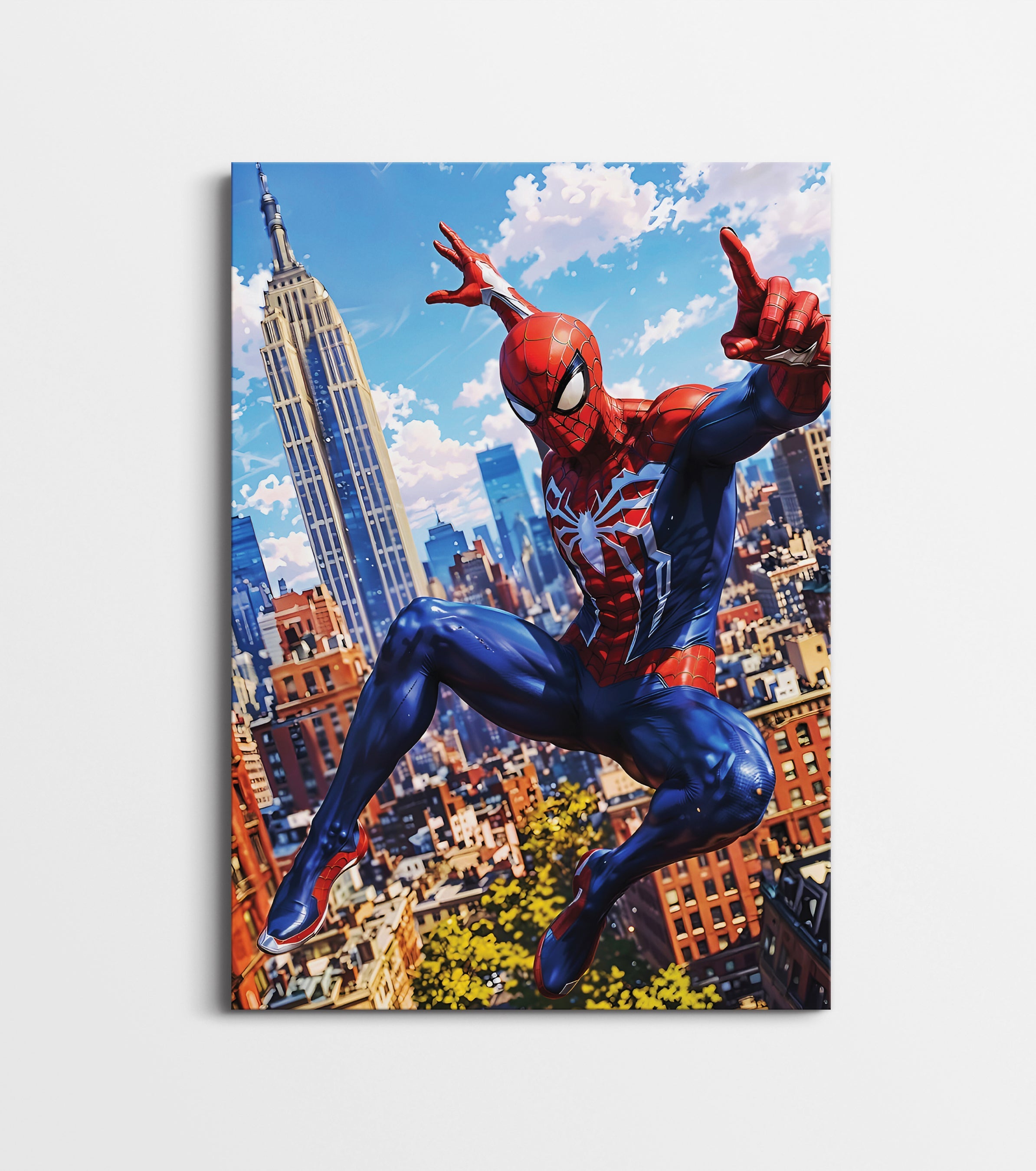 Spider-Man City Skyline Poster | Marvel Superhero Wall Art Lazywalls