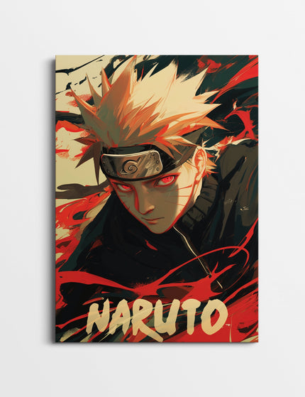 Naruto Uzumaki Anime Poster | Red Eye Ninja Wall Art Print Lazywalls