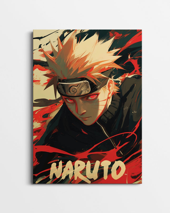 Naruto Uzumaki Anime Poster | Red Eye Ninja Wall Art Print Lazywalls